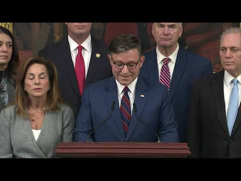 GOVERNMENT SHUTDOWN: Speaker Johnson gives remarks on day 28 of government shutdown