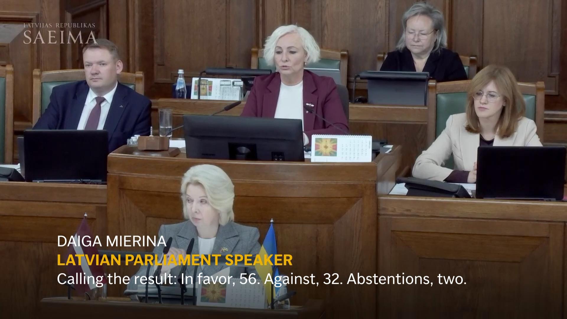 Latvian parliament votes to withdraw from European treaty on domestic violence