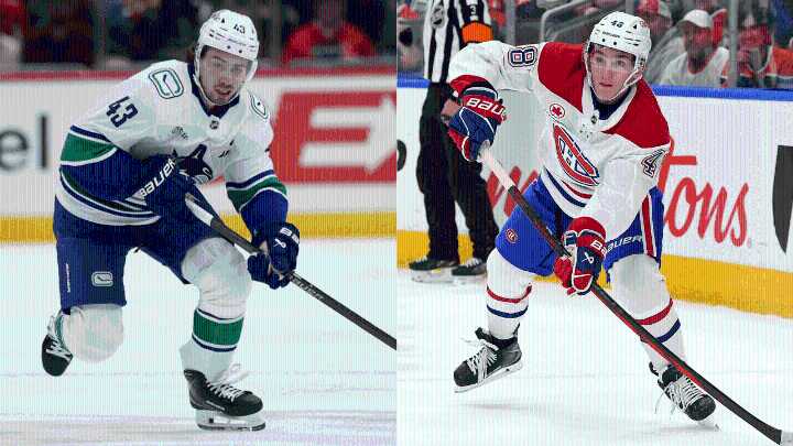 NHL EDGE stats comparison: Quinn Hughes vs. Lane Hutson