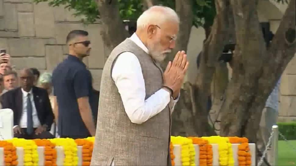 PM Modi Offers Tributes To Bapu On Gandhi Jayanti; Committed To His Footsteps For 'Viksit Bharat'