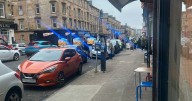 Police cordon off Glasgow east end street after 'disturbance'