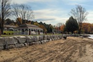 Callander’s Centennial Park break wall nears completion