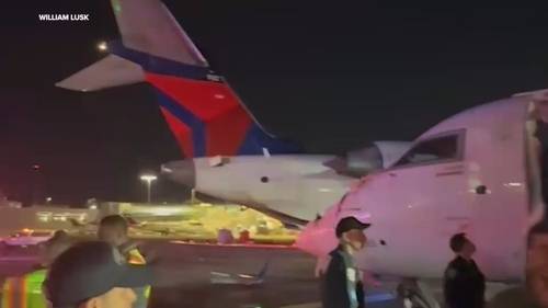 2 Delta regional jets collide at LaGuardia Airport