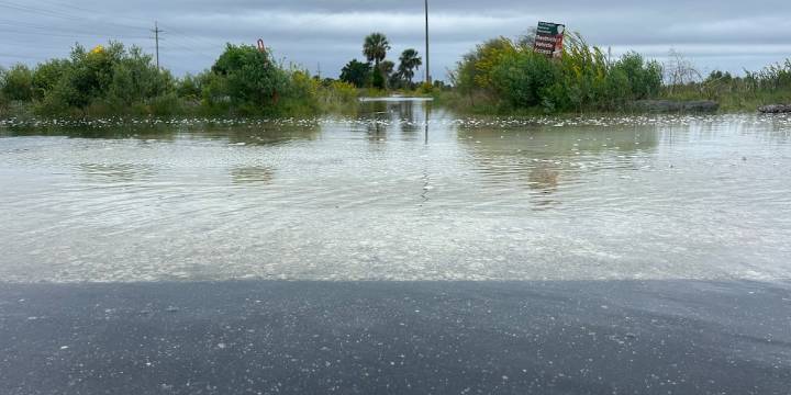 Hwy 80 closed due to flooding