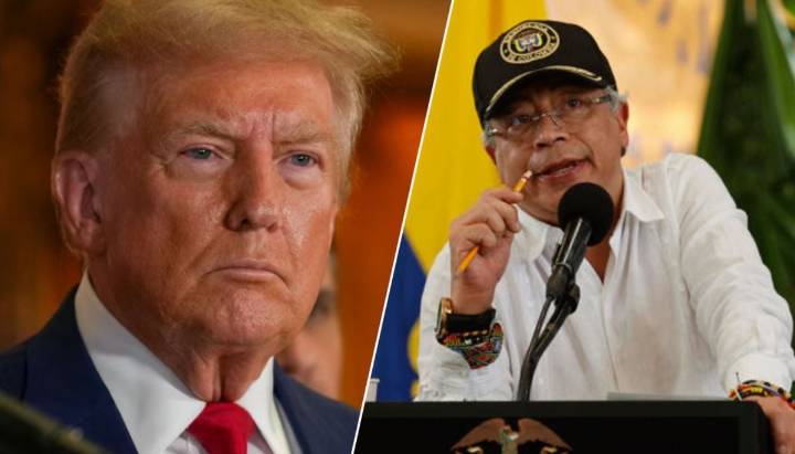 Trump califica a Petro como "líder del narcotráfico" y anuncia el fin de la ayuda financiera a Colombia