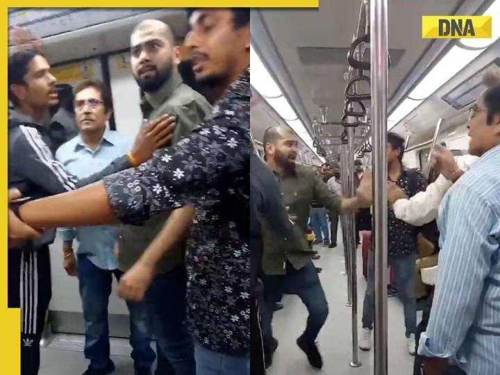 Delhi metro turns into battleground as two men exchange blows in viral video