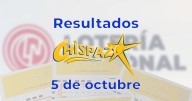 Resultados del Chispazo de hoy 5 de octubre del 2025. Ve los números ganadores