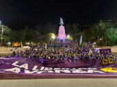 La Libertad Avanza cerró su caminata con un banderazo en el Monumento a Güemes