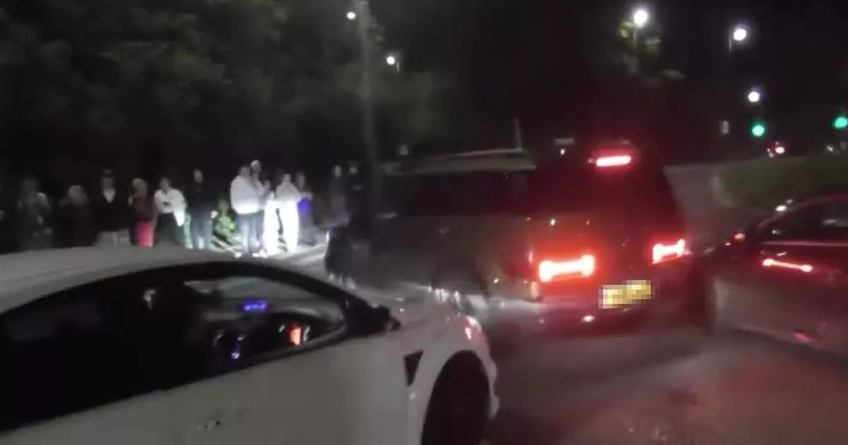 Stoke-on-Trent car fan captures moment angry driver blocks road during meet