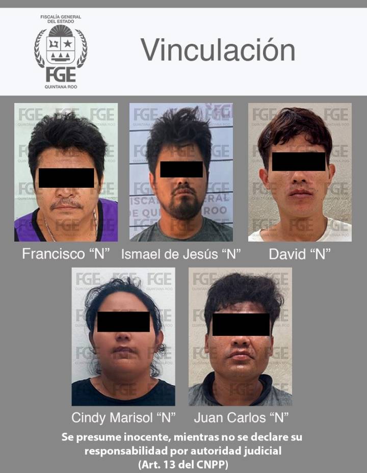 Vinculan a proceso a cinco personas por narcomenudeo en Tulum y Playa del Carmen