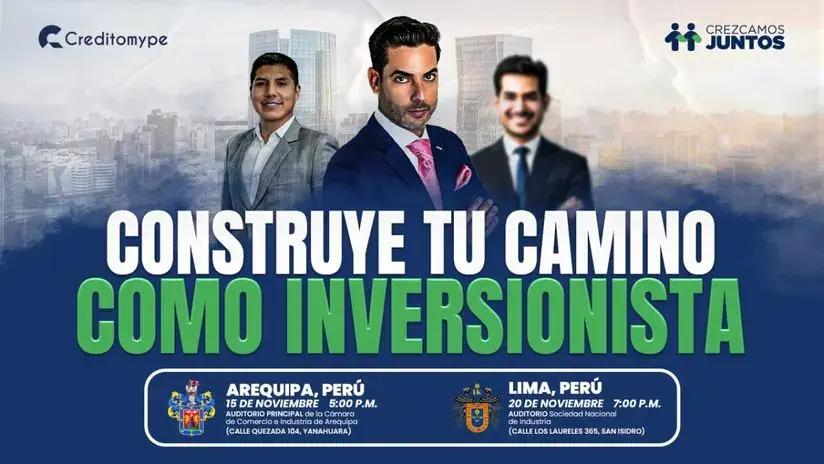 Aprende a invertir y mejora tu futuro financiero con las conferencias exclusivas de Creditomype