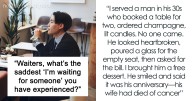 25 Waiters Share The Most Painful “Table For Two” Moments That Ended Up Being “Table For One”