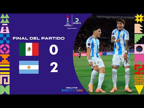 Goles del partido, Argentina vs. México Sub (2