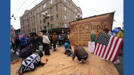 'No Kings' protests against Trump bring a street party vibe to cities nationwide