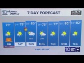 10 Weather: Friday afternoon forecast; Oct. 31, 2025