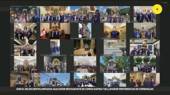 Así fue el levantamiento simultáneo del anda del Señor de los Milagros en el Perú y en el mundo [VIDEO]