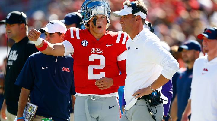 Jaxson Dart’s Ole Miss coach Lane Kiffin was fired up before Giants vs. Saints