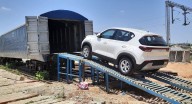 First Auto Rake with 116 Vehicles Sent from Haryana to Kashmir