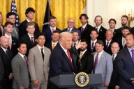 Trump honors 2025 college baseball champs LSU and LSU
