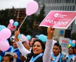 Marchan por la mujer y la vida
