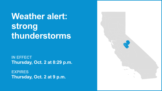 Update: Pea-sized hail anticipated with thunderstorms to hit Yosemite Thursday