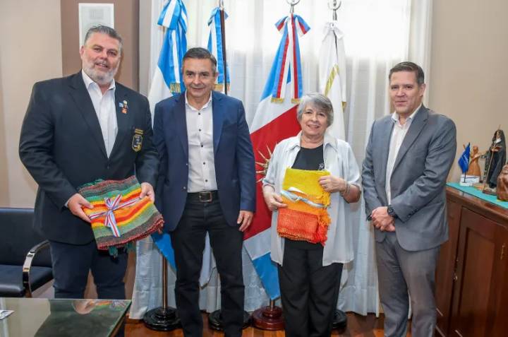 Funcionarios de la Municipalidad recibieron al Gobernador del distrito 4851 del Rotary Club