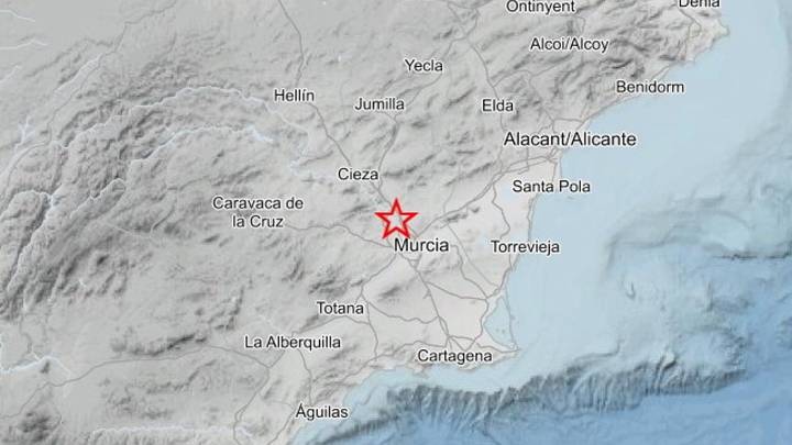 Registrados dos terremotos de 2,7 y 1,7 grados de magnitud en Lorquí (Región de Murcia)