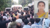 Female farm worker dies of electrocution from stay wire: Protest with corpse in front of KSEB office