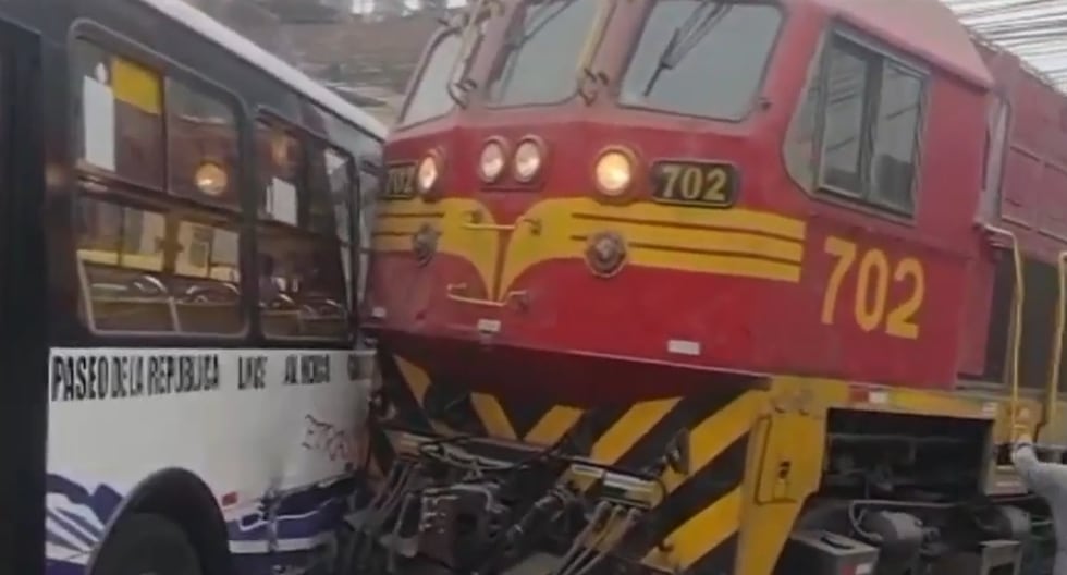 El Agustino: al menos diez heridos tras choque entre bus y tren del Ferrocarril Andino últimas