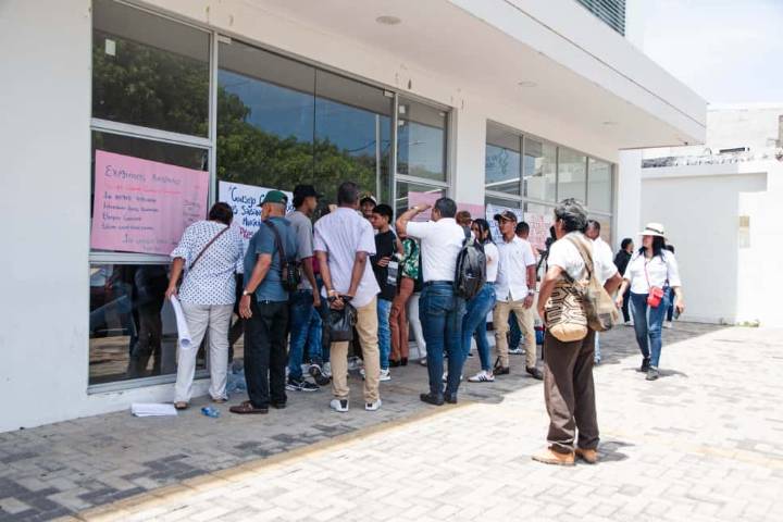 Con plantón en Valledupar, consejos comunitarios del Cesar exigen autonomía para avalar rectores en colegios de sus territorios