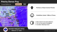 Patchy fog in the morning but mostly sunny throughout the day