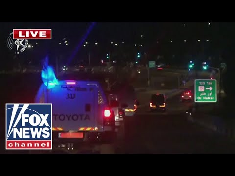 NEW: Convoy of Israeli hostage coffins escorted by IDF