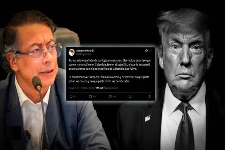 Presidente de Colombia responde a amenazas de Donald Trump