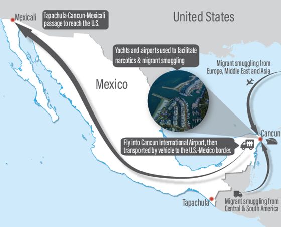 Detecta gobierno de Trump tráfico de migrantes Cancún