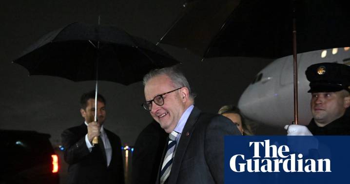 Albanese arrives in US for Trump meeting as Republican congressman says Aukus ‘keeps Xi up at night’