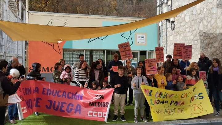 Quejas por la situación de la escuela de Montanuy este curso