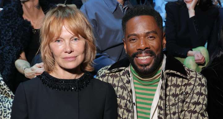 Pamela Anderson Sits Front Row with Colman Domingo at Valentino Show in Paris | Amelia Gray Hamlin, Anna Wintour, camila coelho, Charlotte Lawrence, Clairo, Colman Domingo, Devon Lee Carlson, Emma Cha
