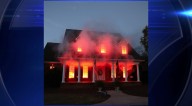 Fiery Halloween house draws national attention