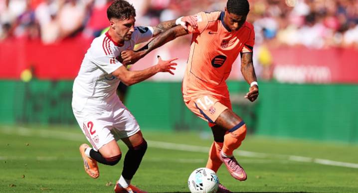 Sevilla aplicó sorpresiva paliza 4-1 a FC Barcelona en LaLiga [VIDEO] Cuadro andaluz goleó en un partido que pudo haberse ganado por mas goles. Equipo Hansi Flick de tuvo ocasiones para reaccionar, pe