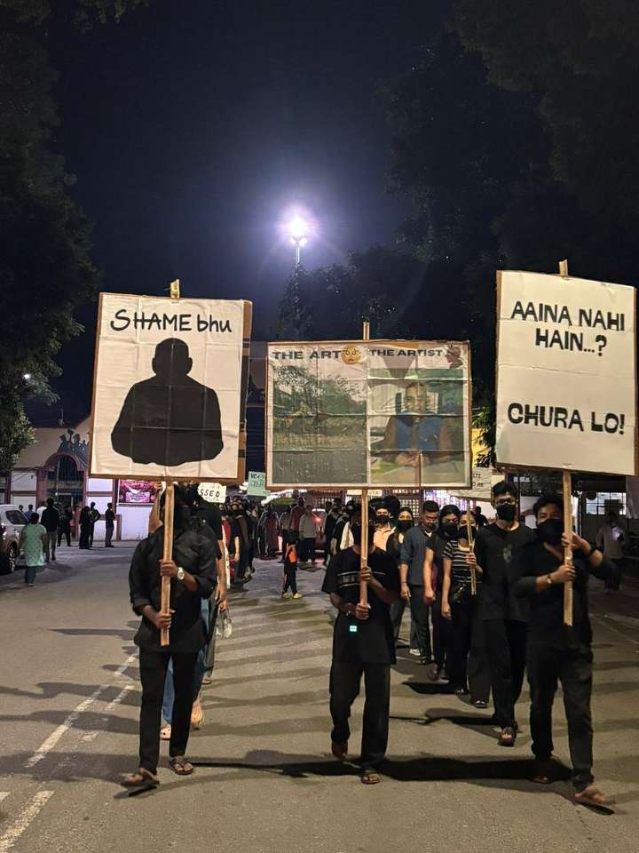 Solidarity in Black: Tezpur University’s Silent March Against Misgovernance