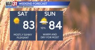 Pleasant weekend ahead