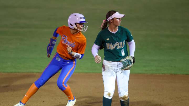 See the photos! Florida softball preps for season with scrimmage vs USF