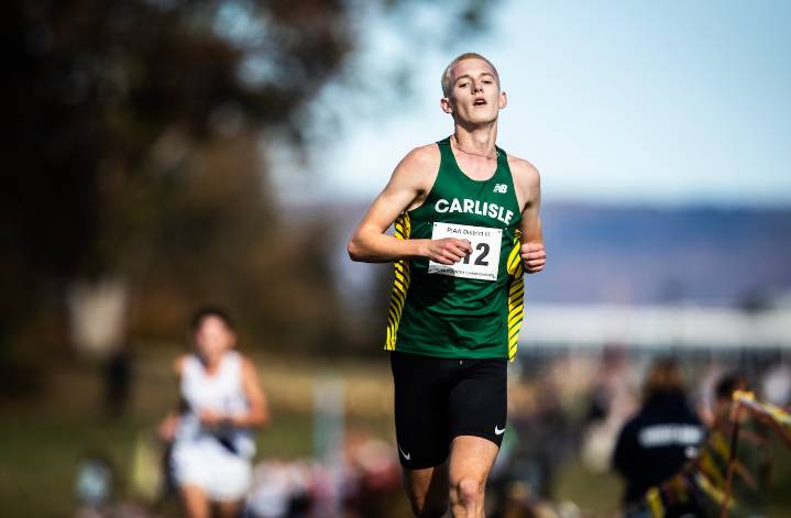 Carlisle’s Kolbin Heberling caps season of redemption with District 3 XC silver