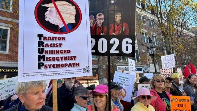 No Kings protest in Portsmouth takes on Trump