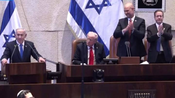 “El mejor amigo de Israel”: Trump es ovacionado en el parlamento israelí tras emotivos agradecimientos de Netanyahu