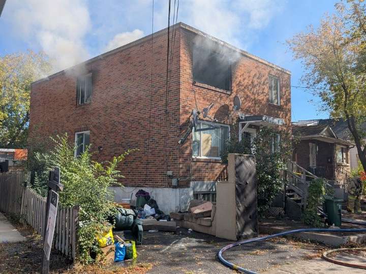 Man jumps from second-floor window during fire on Granville Street