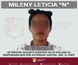 MILENY LETICIA “N” DETENIDA EN SANTIAGO IXCUINTLA