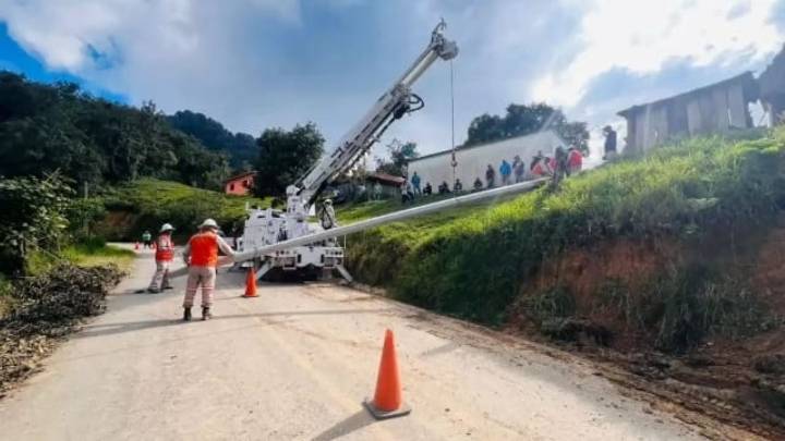 Lluvias en México: avanza el censo de damnificados y el restablecimiento eléctrico