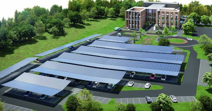 Work starts on £2.4 million solar carport at Scottish Water’s head office