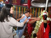 Assam CM Himanta Biswa Sarma offers prayers at Bhootnath Mandir i